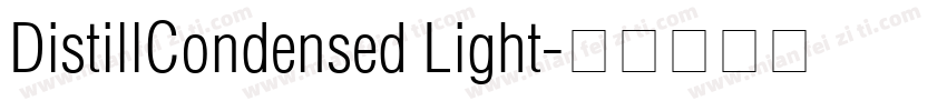 DistillCondensed Light字体转换
